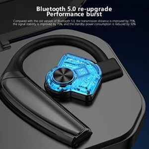 Munlar Bluetooth Wireless Earbuds IPX6 Waterproof Ear Hook Earphones with Microphone Ultra-Long Life Hanging Ear with Stereo Sounds for Sports Or Office