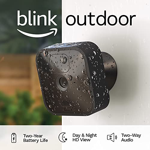 Blink Outdoor (3rd Gen) - wireless, weather-resistant HD security camera, two-year battery life, motion detection, set up in minutes – 3 camera system