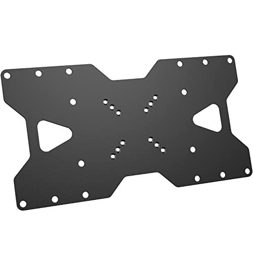 WALI VESA Adapter Plate for TV Mount, 400x200 Universal VESA Mount, Convert 75x75, 100x100mm up to 400x200mm VESA Patterns (ADP402), Black