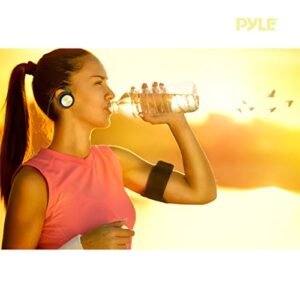 Pyle PHBT3E Bluetooth Sports Flex Headphones with Wrap Around Flexible Band and Built-In Mic