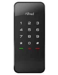 alfred touchscreen keypad pin + bluetooth + z-wave (db1-c-bl) smart door lock