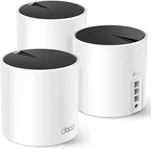 tp-link deco ax3000 wifi 6 mesh system(deco x55) – covers up to 6500 sq.ft. , replaces wireless router and extender, 3 gigabit ports per unit, supports ethernet backhaul (3-pack)