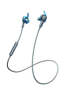 jabra sport coach (blue) wireless bluetooth earbuds for cross-training – retail packaging
