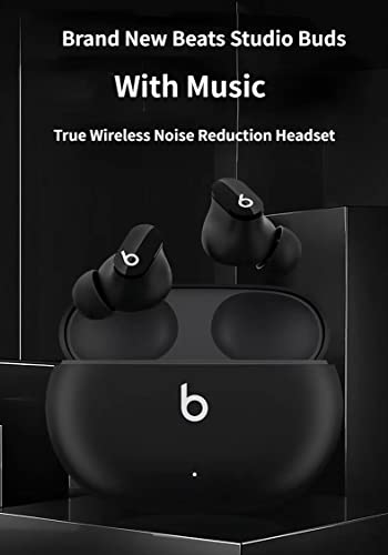 Real Wireless Bluetooth Headset Active Noise Reduction in Ear Sports Headset (Black)