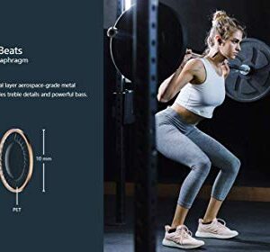 1MORE Vi React In-Ear Headphones Powered by Vi, Bluetooth Sport Wireless Earphones with AAC, IPX6 Waterproof, Lightweight, Secure Fit - Space Gray, 52