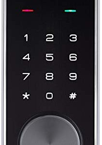 Alfred DB2-B Smart Door Lock Deadbolt Touchscreen Keypad, Pin Code + Key Entry + Bluetooth, Up to 20 Pin Codes (Chrome)