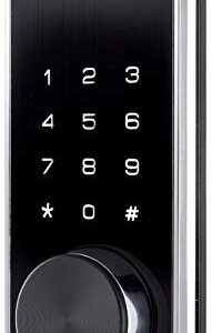 Alfred DB2-B Smart Door Lock Deadbolt Touchscreen Keypad, Pin Code + Key Entry + Bluetooth, Up to 20 Pin Codes (Chrome)