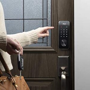 Alfred DB2-B Smart Door Lock Deadbolt Touchscreen Keypad, Pin Code + Key Entry + Bluetooth, Up to 20 Pin Codes (Chrome)