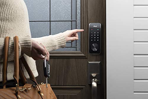 Alfred DB2-B Smart Door Lock Deadbolt Touchscreen Keypad, Pin Code + Key Entry + Bluetooth, Up to 20 Pin Codes (Chrome)