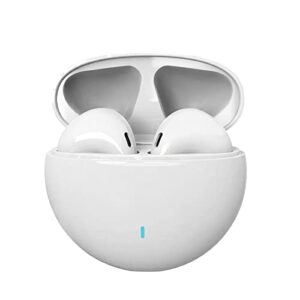 True Wireless Earbuds Compatible with Android and iPhone-IPX4 Waterproof Stereo Sound Bluetooth-Deep Base, Built-in-Mic Noise Cancelling Earbuds with Wireless Charging - Bluetooth v5.3