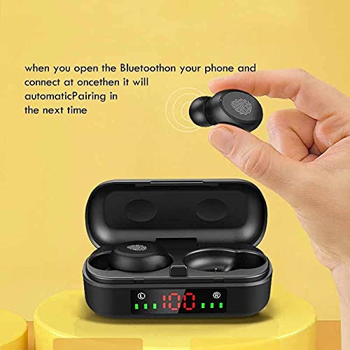 Bluetooth Wireless Headphones Sports Waterproof Earbuds Bluetooth 5.0 Earphone with Microphones Touch Control HiFi Headsets