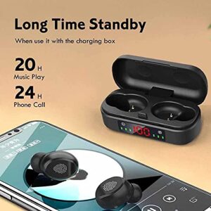 Bluetooth Wireless Headphones Sports Waterproof Earbuds Bluetooth 5.0 Earphone with Microphones Touch Control HiFi Headsets