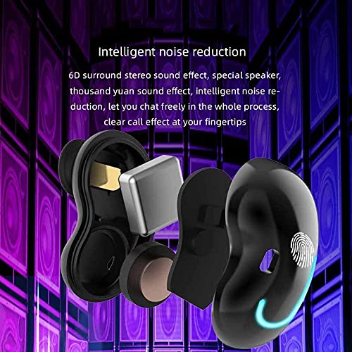 Wireless TWS Headphone Bluetooth 5.0 Earphone HiFi Headset Sports Earbuds with Charge Box for All Smartphone (Color : A)