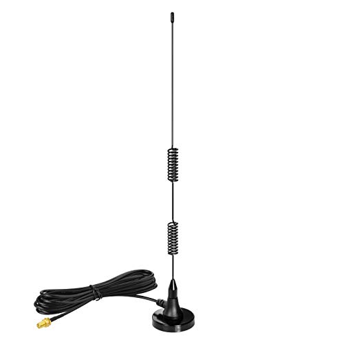 Bingfu Dual Band VHF UHF 136-174MHz 400-470MHz Ham Radio Magnetic Base Antenna Handheld Two Way Radio SMA Female Antenna for Kenwood Wouxun BaoFeng BF-F8HP UV-5R UV-82 BF-888S Ham Radio Walkie Talkie