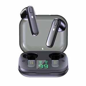 earphone bluetooth wireless headset waterproof deep bass earbuds true wireless stereo headphone with mic sport earphone (color : a)