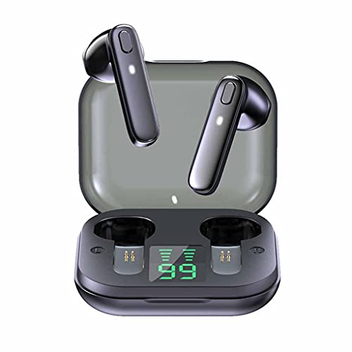 Earphone Bluetooth Wireless Headset Waterproof Deep Bass Earbuds True Wireless Stereo Headphone with Mic Sport Earphone (Color : A)