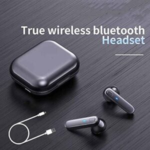 Earphone Bluetooth Wireless Headset Waterproof Deep Bass Earbuds True Wireless Stereo Headphone with Mic Sport Earphone (Color : A)