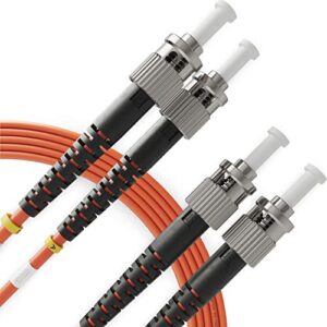 st to st fiber patch cable multimode duplex – 3m (9.84ft) – 62.5/125um om1 lszh – beyondtech pureoptics cable series