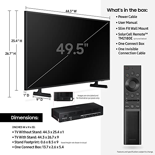 SAMSUNG 50-Inch Class Frame Series - 4K Quantum HDR Smart TV with Alexa Built-in (QN50LS03AAFXZA, 2021 Model)