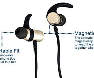 Emerson Wireless In-Ear Bluetooth Earbuds Headphones with Universal Mic and Remote and Magnetic Attraction ER106006