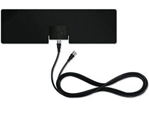 mohu leaf metro tv antenna, indoor, portable, 25 mile range, original paper-thin, reversible, paintable, 4k-ready hdtv, 10 foot detachable cable, premium materials for performance, usa made, mh-110543