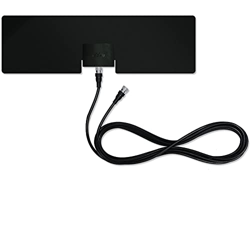 Mohu Leaf Metro TV Antenna, Indoor, Portable, 25 Mile Range, Original Paper-thin, Reversible, Paintable, 4K-Ready HDTV, 10 Foot Detachable Cable, Premium Materials for Performance, USA Made, MH-110543