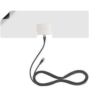 Mohu Leaf Metro TV Antenna, Indoor, Portable, 25 Mile Range, Original Paper-thin, Reversible, Paintable, 4K-Ready HDTV, 10 Foot Detachable Cable, Premium Materials for Performance, USA Made, MH-110543