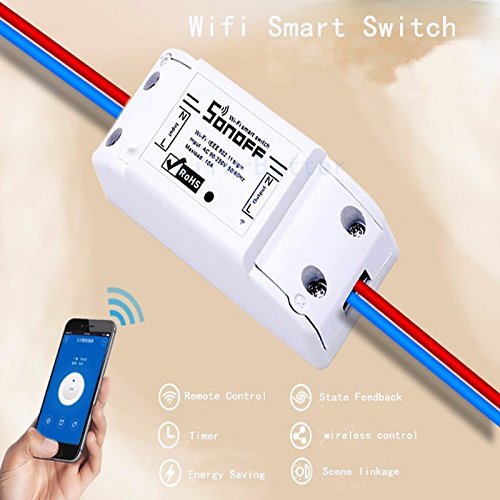 Sonoff WiFi Switch Pack of 6 Wireless Remote Control Electrical for Household Appliances Compatible with Alexa DIY Your Home via Iphone Android App