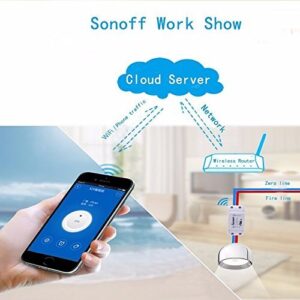 Sonoff WiFi Switch Pack of 6 Wireless Remote Control Electrical for Household Appliances Compatible with Alexa DIY Your Home via Iphone Android App