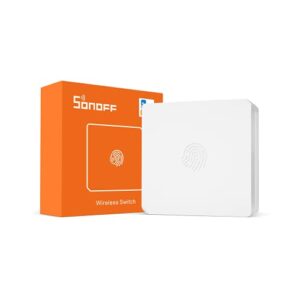 sonoff snzb-01 zigbee wireless switch, supports to create smart scenes, trigger the connected devices on ewelink app with three control options,sonoff zigbee bridge required.(battery is not included)