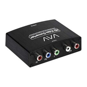 component to hdmi adapter, ypbpr to hdmi coverter, 5 rca to hdmi coverter, supports 1080p video audio converter adapter hdmi v1.4 for dvd/psp/xbox360 to hdtv monitor