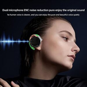True Wireless Headphones Ear Hook Earphone Built-in Dual Mic Twins Sports Headset with Charging Box Compatible with Android/iOS