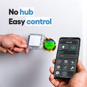 Shelly Dimmer2, Relay Switch, WiFi Smart Home Automation, Compatible with Alexa & Google Home, iOS Android App, No Neutral and Hub Required, Wireless Light Switch, Smart Appliances, Smart Dimmer