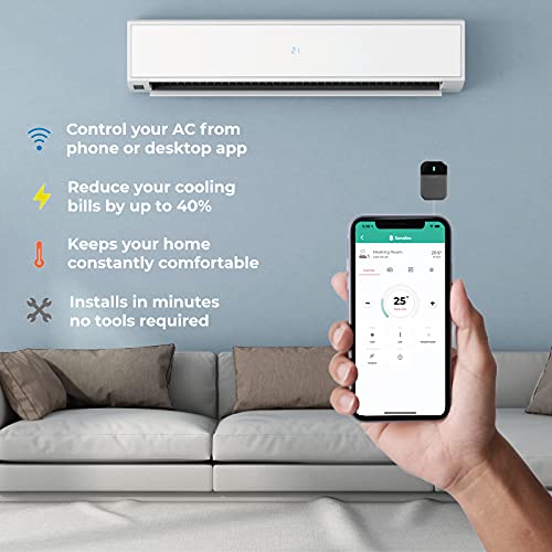 Sensibo Sky, Smart Home Air Conditioner System - Quick & Easy Installation. Maintains Comfort with Energy Efficient App - Automatic On/Off. Wifi, Google, Alexa and Siri. (Grey)