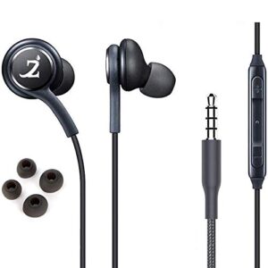 zamzam pro stereo headphones works for microsoft surface pro 7 with hands-free built-in microphone buttons + crisp digital titanium clear audio! (3.5mm, 1/8 inch)