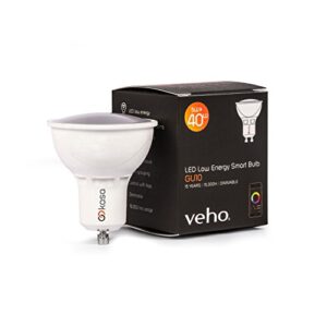 Veho Kasa Bluetooth Smart LED Light Bulb | Smartphone Controlled | Dimmable | Colour Changing | GU10 Spotlight 5 W (VKB-004-GU10)