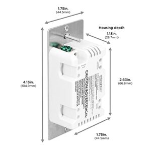 Enbrighten Add-On Switch QuickFit and SimpleWire, In-Wall Toggle, Z-Wave ZigBee Wireless Smart Lighting Controls, NOT A STANDALONE Switch, 46200