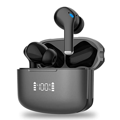 M48-Wireless Bluetooth Headset，Wireless Earbuds，Noise Cancelling Earbud，HD Sound Quality，deep bass，Sports Game headse，IPX6 Waterproof Stereo, Support to Summon The Voice Assistant, Black