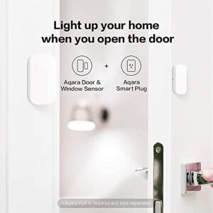 Aqara Door and Window Sensor, REQUIRES AQARA HUB, Zigbee Connection, Wireless Mini Contact Sensor for Alarm System and Smart Home Automation, Compatible with Apple HomeKit, Alexa, Works With IFTTT