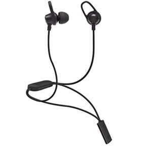 Wicked Audio Bandido Wireless — Bluetooth Earbuds with Microphone and Track Control — Wireless Headset with Metal Housing, Loop and Fin Attachments and Enhanced Bass — Black