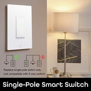 Geeni TAP Smart Wi-Fi Light Switch, No Hub Required, Compatible with Alexa, Google Home, Requires 2.4 GHz Wi-Fi (Smart Light Switch - 4 Pack)