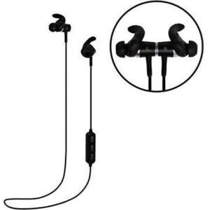 Micro.cc Wireless Sports Headphones, Magnetic Wireless Earbuds with Bluetooth 4.1 ~ Lightweight & Noise Cancelling ~ Exercise Earphones with Built In Mic ~ Perfect for Workouts, Running & More (Black)