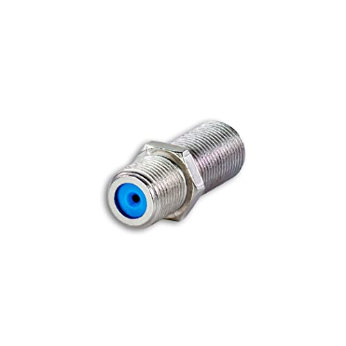 SatelliteSale High-Frequency F81 Coaxial Barrel Connectors Female to Female F-Type 3Ghz Adapter Coupler Pack of 2 Pcs