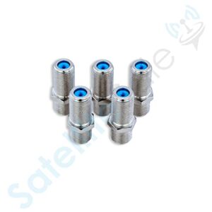 SatelliteSale High-Frequency F81 Coaxial Barrel Connectors Female to Female F-Type 3Ghz Adapter Coupler Pack of 2 Pcs