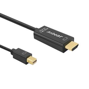 mini displayport to hdmi cable 4k,anbear thunderbolt to hdmi cable 6 feet up to 4k@30hz