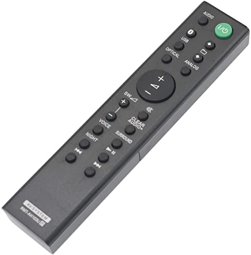 RMT-AH103U Replacement Remote Fit for Sony Soundbar SA-CT80 HT-CT80 HTCT80 SACT80 HT-CT180 SA-CT180