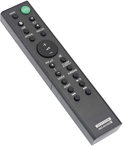 RMT-AH103U Replacement Remote Fit for Sony Soundbar SA-CT80 HT-CT80 HTCT80 SACT80 HT-CT180 SA-CT180