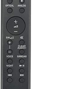 RMT-AH103U Replacement Remote Fit for Sony Soundbar SA-CT80 HT-CT80 HTCT80 SACT80 HT-CT180 SA-CT180