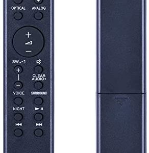 RMT-AH103U Replacement Remote Fit for Sony Soundbar SA-CT80 HT-CT80 HTCT80 SACT80 HT-CT180 SA-CT180