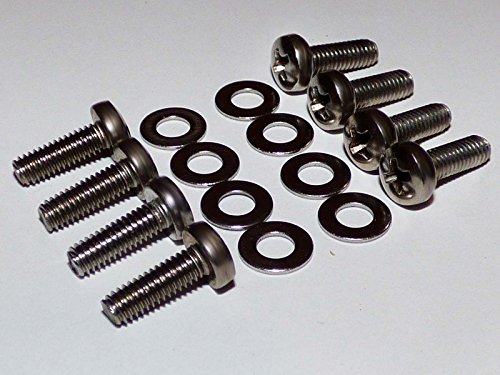 (8) - M4x12mm Regular Length Bolts for TVs & Monitors 29" or Smaller • Wall Mount Bracket to TV • VESA 75x75, 100x100 or 100x200 • Stainless